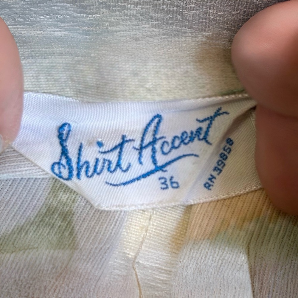 Vintage 'Shirt Accent' Brand Floral Print Pointed Collar Women's Small 1970s - Picture 5 of 8